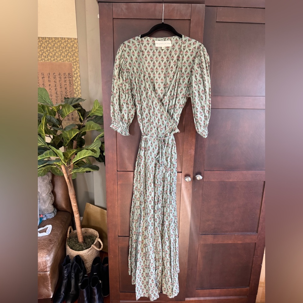 Daughters of India Floral Wrap Dress